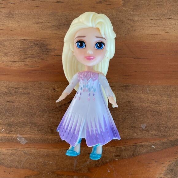 Disney Frozen Mini Posable Doll Figure Lot Of 9 Anna Kristoff Elsa 3" - Picture 2 of 7